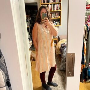 Cotton summer dress.  With pockets.